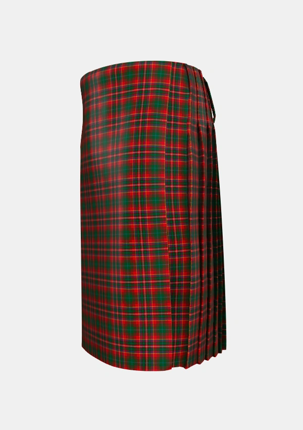 Traditional_MacInnes_MacGregor_Hastie_Tartan_189_kilt_left_image_with_pleated_design_and_adjustable_buckles_for_men