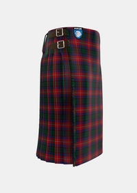 Traditional_MacInroy_Rattray_Tartan_3399_kilt_right_image_with_pleated_design_and_adjustable_buckles_for_men