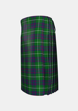 Traditional_MacIntyre_Hunting_Tartan_kilt_743_left_image_with_pleated_design_and_adjustable_buckles_for_men