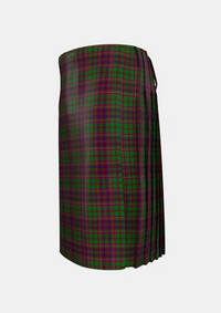 Traditional_MacIntyre_and_Glenorchy_Tartan_3395_kilt_left_image_with_pleated_design_and_adjustable_buckles_for_men