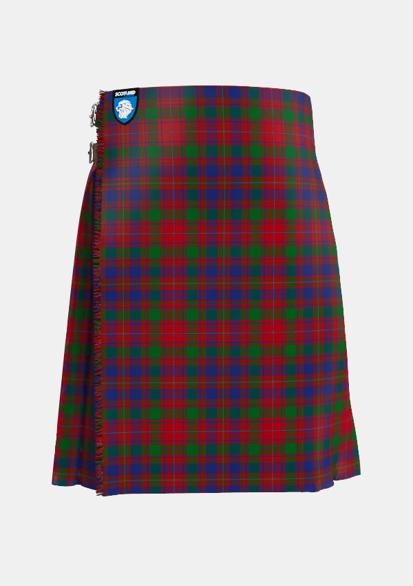 Traditional_MacIntyre_of_Gatehouse_Tartan_402_kilt_front_image_with_pleated_design_and_adjustable_buckles_for_men