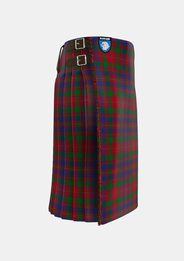 Traditional_MacIntyre_of_Gatehouse_Tartan_402_kilt_right_image_with_pleated_design_and_adjustable_buckles_for_men