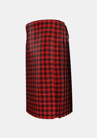 Traditional_MacIver_3_Tartan_1855_kilt_left_image_with_pleated_design_and_adjustable_buckles_for_men