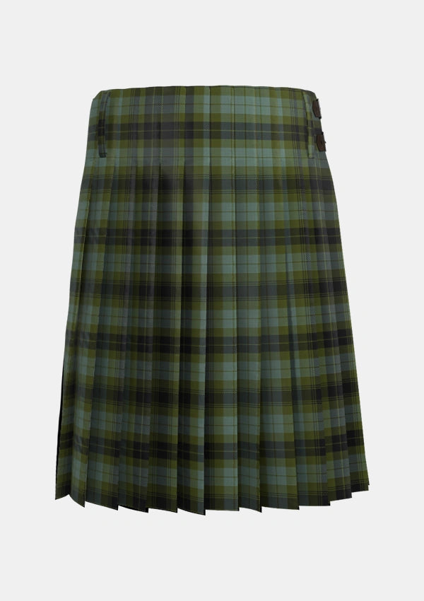Traditional_MacIver_Family_Personal_Tartan_6087_kilt_back_image_with_pleated_design_and_adjustable_buckles_for_men