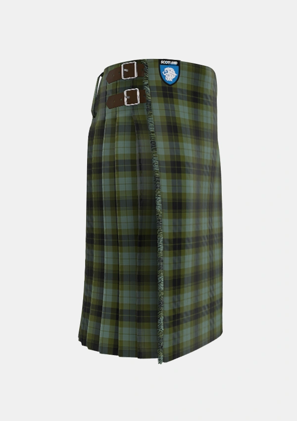 Traditional_MacIver_Family_Personal_Tartan_6087_kilt_right_image_with_pleated_design_and_adjustable_buckles_for_men