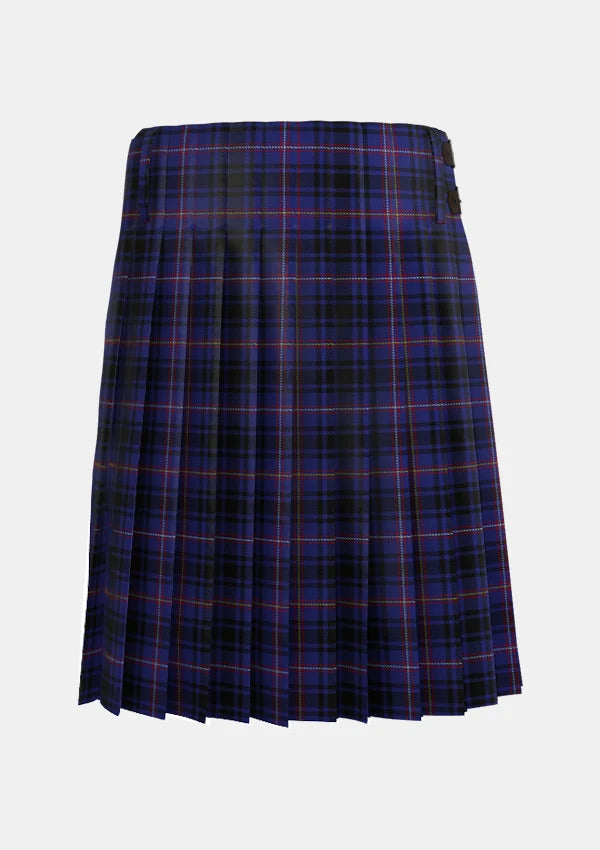 Traditional_MacIver_of_Strome_Tartan_kilt_5810_back_image_with_pleated_design_and_adjustable_buckles_for_men