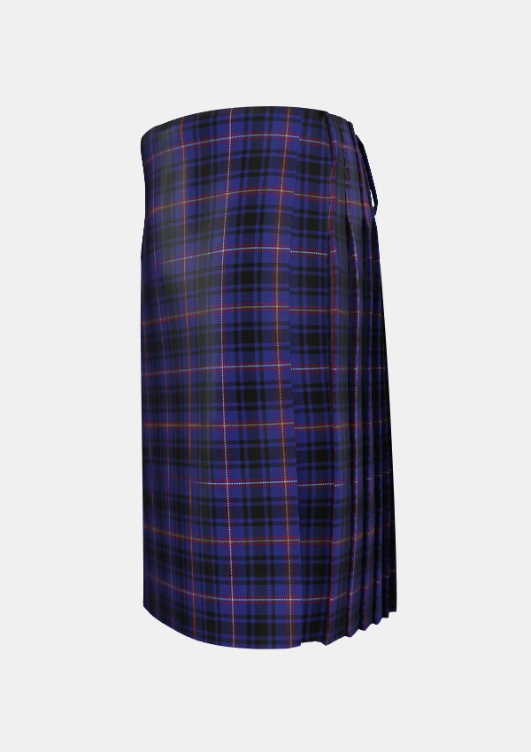 Traditional_MacIver_of_Strome_Tartan_kilt_5810_left_image_with_pleated_design_and_adjustable_buckles_for_men