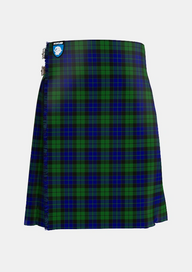 Traditional_MacKay_1_Tartan_703_kilt_front_image_with_pleated_design_and_adjustable_buckles_for_men