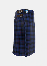 Traditional_MacKay_Blue_2_Tartan_1052_kilt_right_image_with_pleated_design_and_adjustable_buckles_for_men