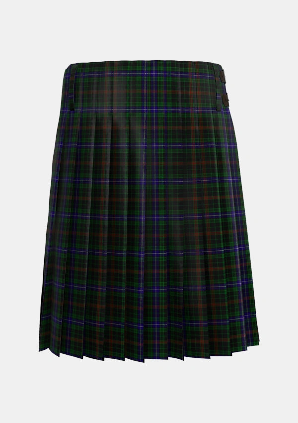 Traditional_MacKean_Hunting_Tartan_985_kilt_back_image_with_pleated_design_and_adjustable_buckles_for_men