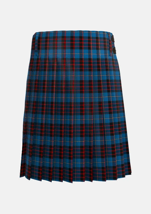 Traditional_MacKean_Tartan_kilt_1442_back_image_with_pleated_design_and_adjustable_buckles_for_men