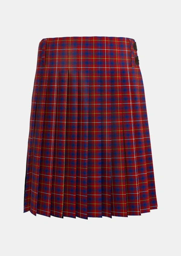 Traditional_MacKeever_Tartan_5939_kilt_back_image_with_pleated_design_and_adjustable_buckles_for_men