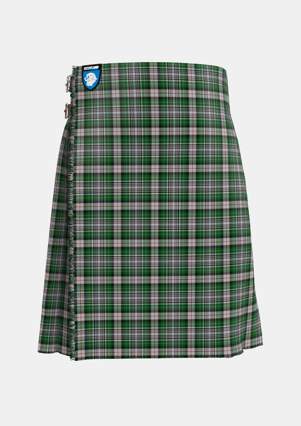 Traditional_MacKenzie_MacGregor_Hastie_Tartan_1687_kilt_front_image_with_pleated_design_and_adjustable_buckles_for_men