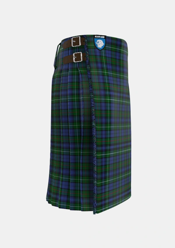 Traditional_MacKenzie_Vestiarium_Scoticum_Tartan_1959_kilt_right_image_with_pleated_design_and_adjustable_buckles_for_men