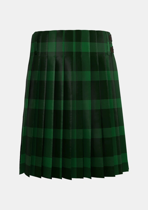 Traditional_MacKillen_Hunting_Tartan_2849_kilt_back_image_with_pleated_design_and_adjustable_buckles_for_men
