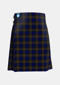 Traditional_MacKinlay_Tartan_kilt_218_front_image_with_pleated_design_and_adjustable_buckles_for_men