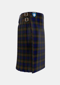 Traditional_MacKinlay_Tartan_kilt_218_right_image_with_pleated_design_and_adjustable_buckles_for_men