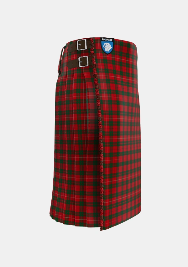 Traditional_MacKinnon_1842_Tartan_1165_kilt_right_image_with_pleated_design_and_adjustable_buckles_for_men