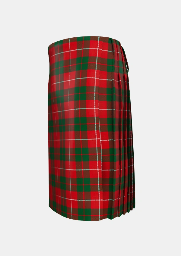 Traditional_MacKinnon_1930_Tartan_1527_kilt_left_image_with_pleated_design_and_adjustable_buckles_for_men