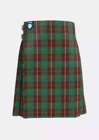 Traditional_MacKinnon_Hunting_Tartan_kilt_front_image_with_pleated_design_and_adjustable_buckles_for_men
