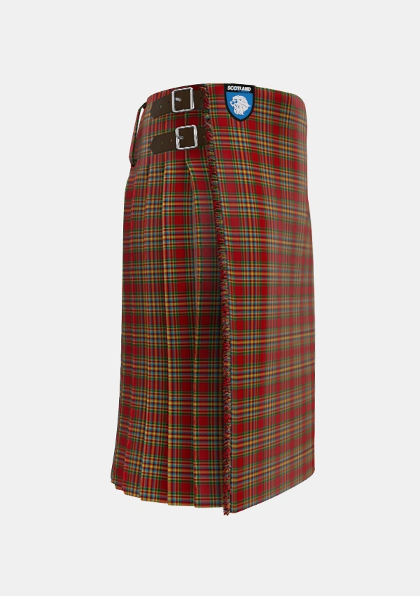 Traditional_MacKintosh_Chief_Tartan_1622_kilt_right_image_with_pleated_design_and_adjustable_buckles_for_men