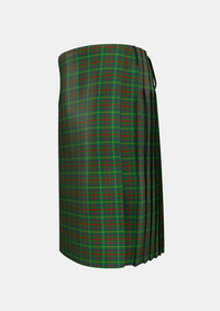 Traditional_MacKintosh_Hunting_Tartan_544_kilt_left_image_with_pleated_design_and_adjustable_buckles_for_men