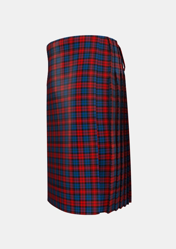 Traditional_MacLachlan_2_Tartan_1594_kilt_left_image_with_pleated_design_and_adjustable_buckles_for_men