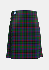 Traditional_MacLachlan_Hunting_Tartan_775_kilt_front_image_with_pleated_design_and_adjustable_buckles_for_men
