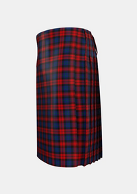 Traditional_MacLachlan_Two_Tartan_732_kilt_left_image_with_pleated_design_and_adjustable_buckles_for_men