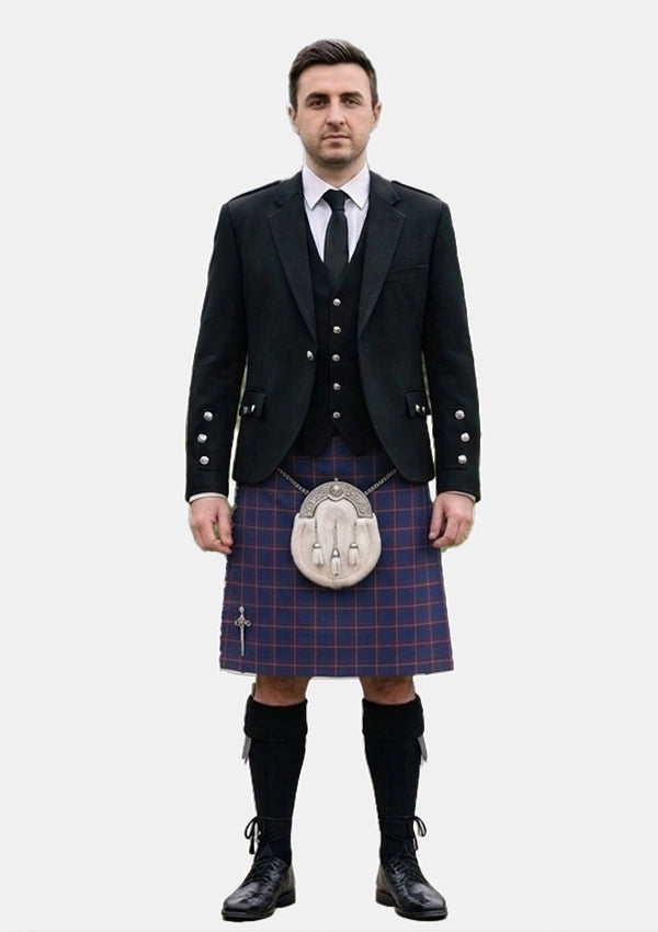 Traditional_MacLaine_of_Lochbuie_Tartan_Kilt_and_Argyle_Jacket_Kilt_Outfits_front_image