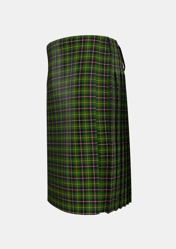 Traditional_MacLamroc_Tartan_2591_kilt_left_image_with_pleated_design_and_adjustable_buckles_for_men