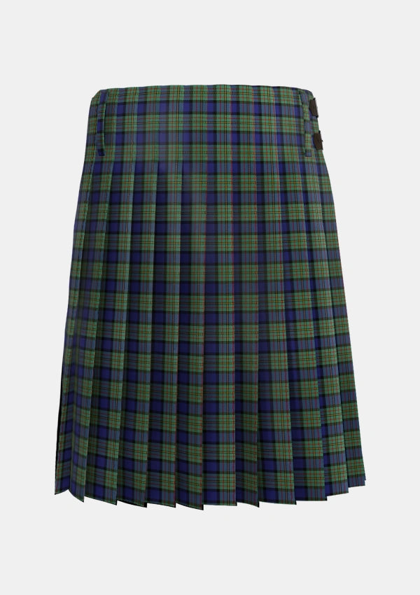 Traditional_MacLaren_2_Tartan_342_kilt_back_image_with_pleated_design_and_adjustable_buckles_for_men