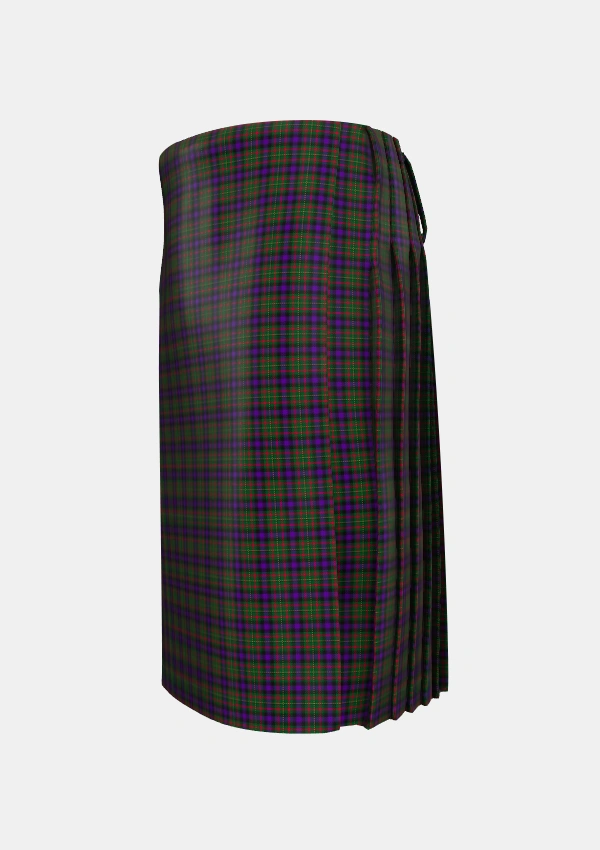 Traditional_MacLaren_Regent_Tartan_343_kilt_left_image_with_pleated_design_and_adjustable_buckles_for_men