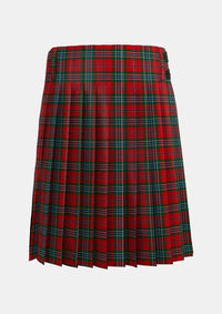 Traditional_MacLean_3_Tartan_5688_kilt_back_image_with_pleated_design_and_adjustable_buckles_for_men