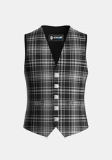 Traditional_MacLean_Black_and_White_Tartan_1824_Waistcoat_front_image