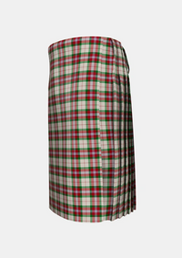Traditional_MacLean_Dress_Tartan_1686_kilt_left_image_with_pleated_design_and_adjustable_buckles_for_men