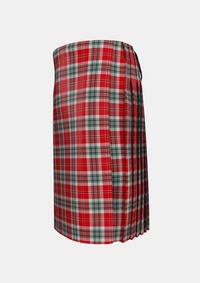 Traditional_MacLean_of_Duart_Dress_2_Tartan_1210_kilt_left_image_with_pleated_design_and_adjustable_buckles_for_men