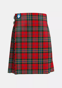 Traditional_MacLean_of_Duart_Modern_Tartan_kilt_front_image_with_pleated_design_and_adjustable_buckles_for_men