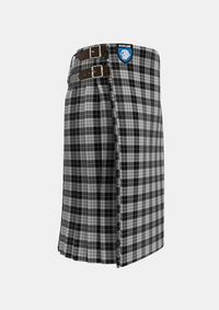 Traditional_MacLeod_1906_Black_White_Tartan_1828_kilt_right_image_with_pleated_design_and_adjustable_buckles_for_men