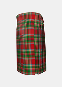 Traditional_MacLeod_of_Gesto_1_Tartan_1258_kilt_left_image_with_pleated_design_and_adjustable_buckles_for_men