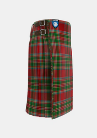 Traditional_MacLeod_of_Gesto_1_Tartan_1258_kilt_right_image_with_pleated_design_and_adjustable_buckles_for_men