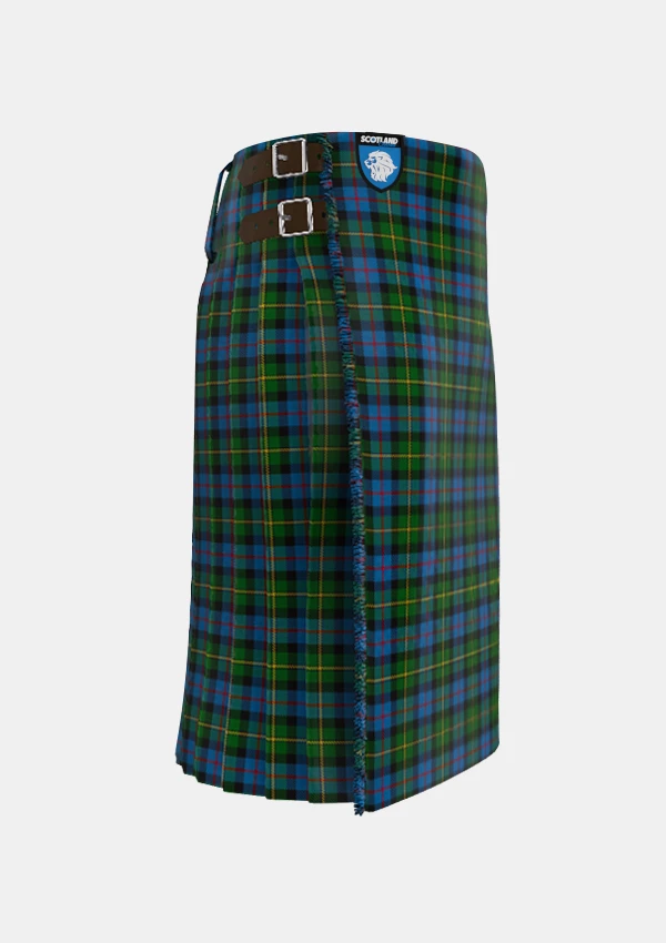 Traditional_MacLeod_of_Skye_Tartan_kilt_263_right_image_with_pleated_design_and_adjustable_buckles_for_men