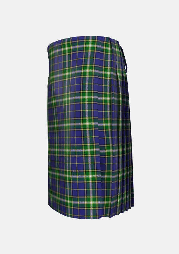 Traditional_MacManus_Tartan_kilt_6753_left_image_with_pleated_design_and_adjustable_buckles_for_men