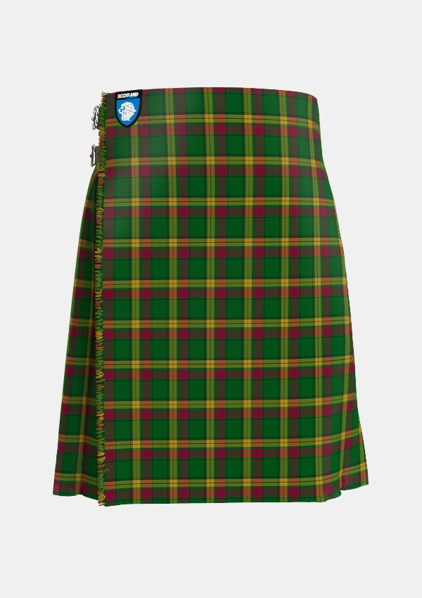 Traditional_MacMillan_Anc_Clans_Originaux_Tartan_6302_kilt_front_image_with_pleated_design_and_adjustable_buckles_for_men