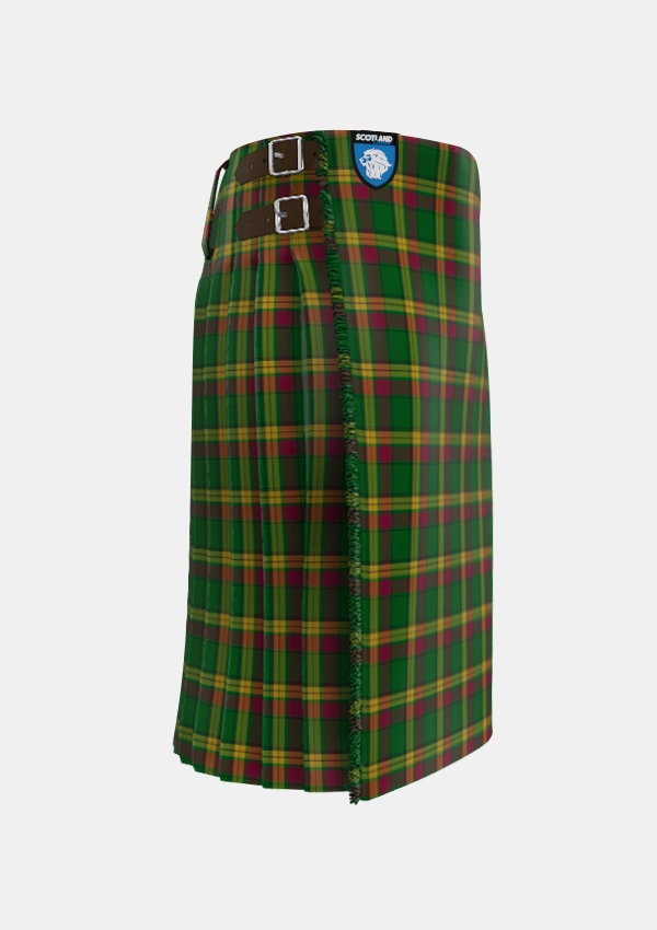 Traditional_MacMillan_Anc_Clans_Originaux_Tartan_6302_kilt_right_image_with_pleated_design_and_adjustable_buckles_for_men