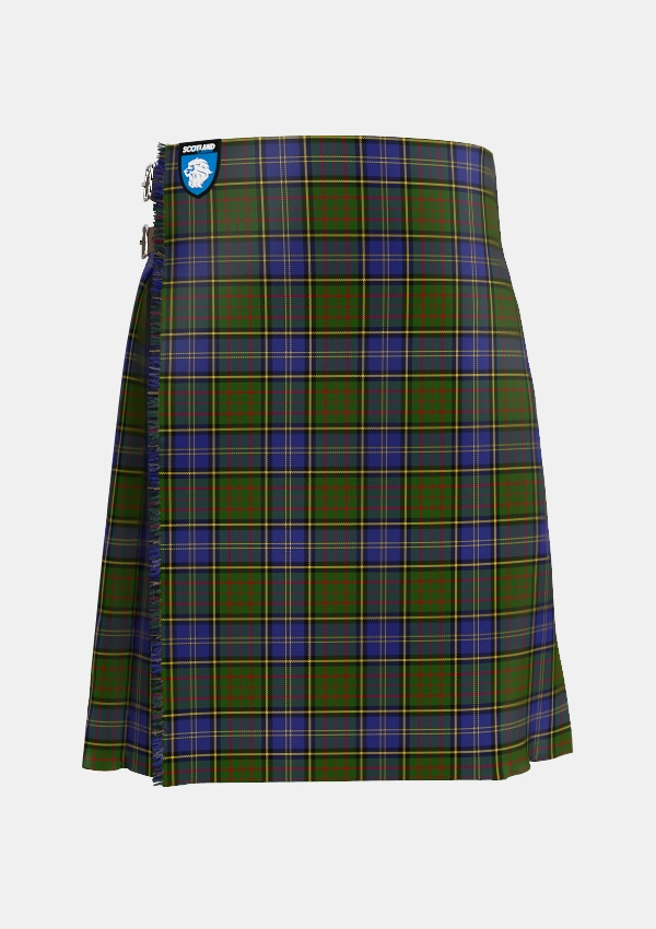 Traditional_MacMillan_Hunting_2_Tartan_668_kilt_front_image_with_pleated_design_and_adjustable_buckles_for_men
