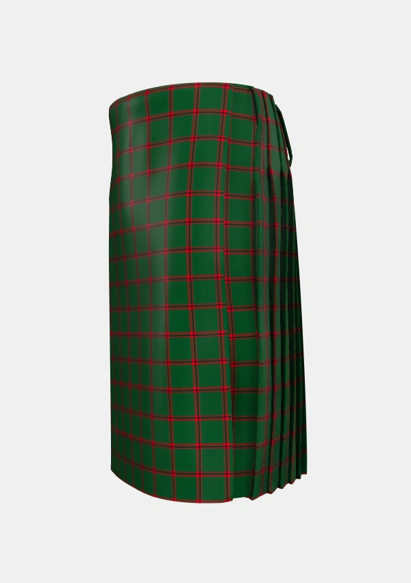 Traditional_MacNab_Ancient_Tartan_7378_kilt_left_image_with_pleated_design_and_adjustable_buckles_for_men