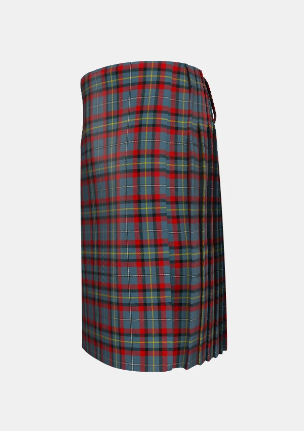 Traditional_MacNamara_Tartan_kilt_6432_left_image_with_pleated_design_and_adjustable_buckles_for_men