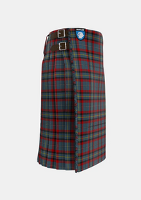 Traditional_MacNamara_Tartan_kilt_6432_right_image_with_pleated_design_and_adjustable_buckles_for_men