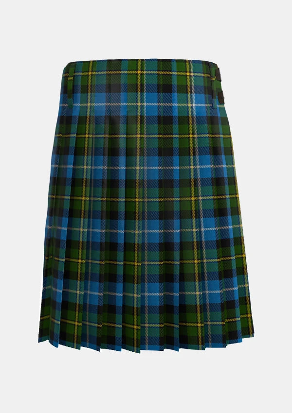 Traditional_MacNeil_of_Barra_Tartan_kilt_1767_back_image_with_pleated_design_and_adjustable_buckles_for_men